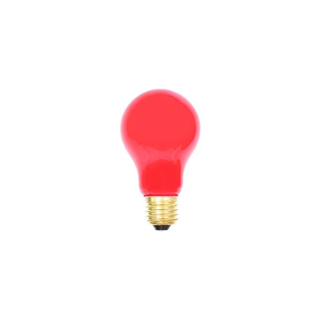 Red Ceramic Med Base 130V 25 Watt Bulbs