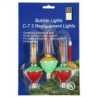 C7 Multi Bubble 5 watt Repl. Bulbs 3 Pak