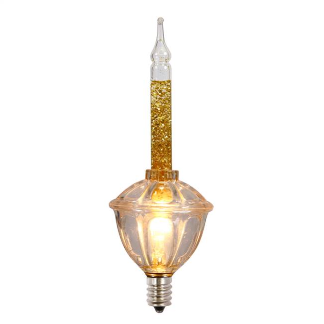 C7 Gold Glitter Bubble 3Pk Repl Bulb