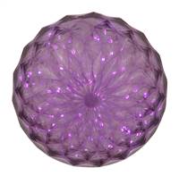30Lt x 6" LED Purple Crystal Ball Outdoo