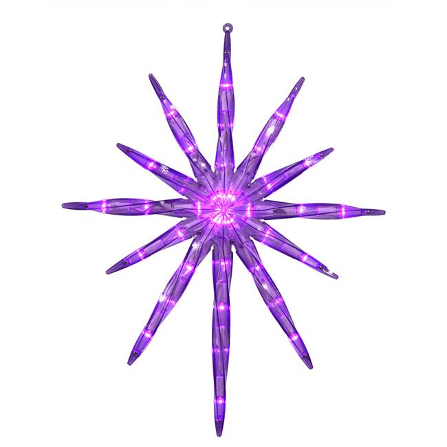 35Lt LED Purple 17" Starburst 24"Lead