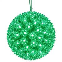 50Lt x 6" LED Green Starlight Sphere