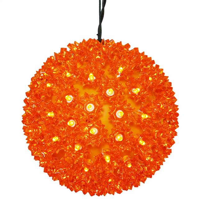 50Lt x 6" LED Orange Starlight Sphere