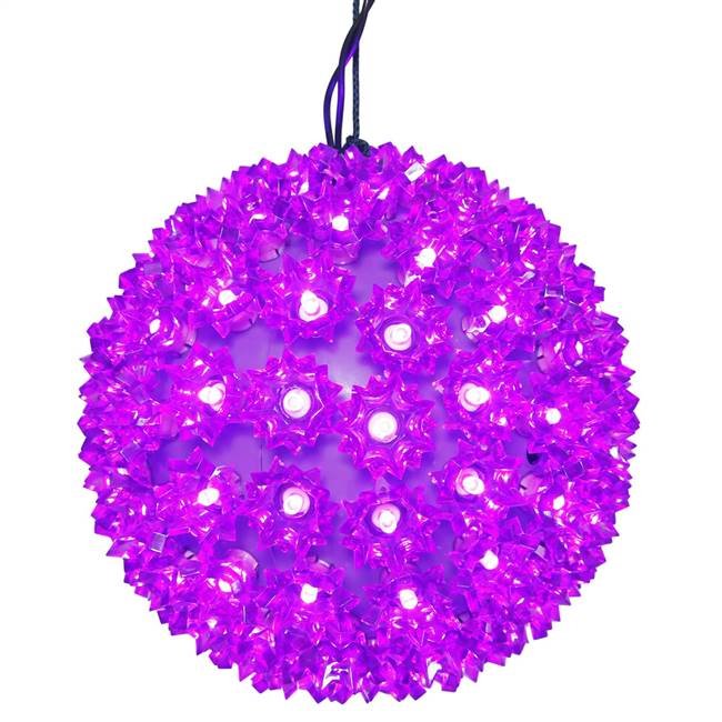 100Lt x 7.5" LED Purple Starlight Sphere
