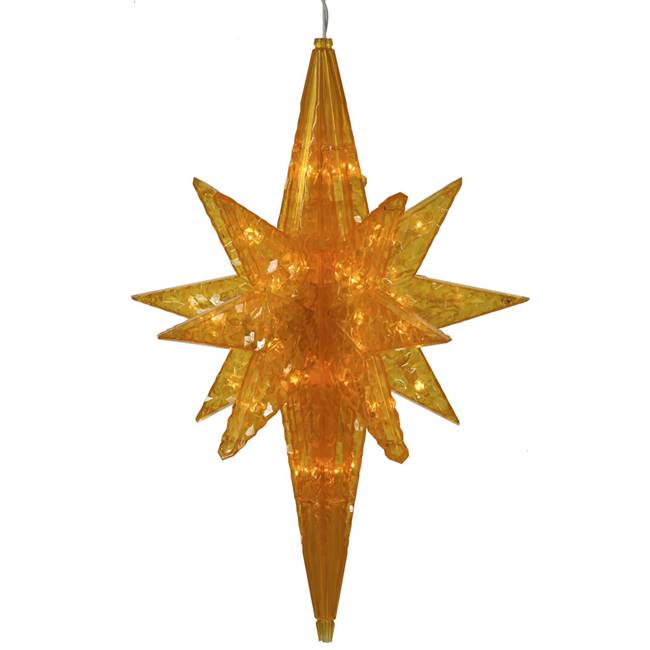 50Lt x 20" Amber LED Bethlehem Star