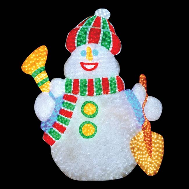 67" x 55" Wall Snowman 1800 LED