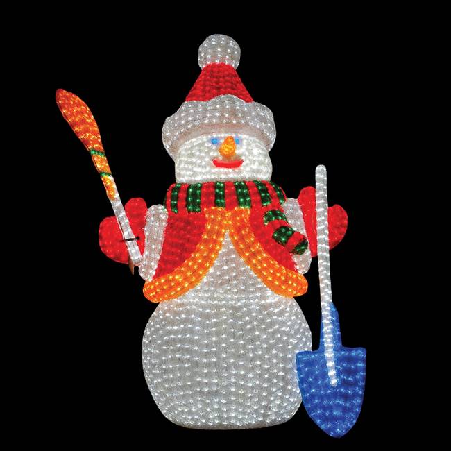 67" x 49" x 27" Snowman 3700 LED