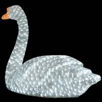 25"x 35"x 16" White Female Swan 860 LED