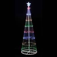 6' x 28" LED 200 Multi Light Show Tree