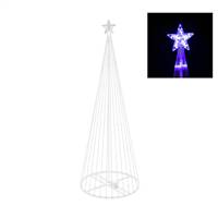6' x 28" LED 200 Purple Light Show Tree