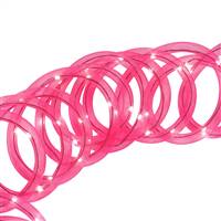 18' Pink Mesh Rope Garl 72LED Pink Lts