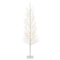 8' White Tree LED800 WmWht Flat Base