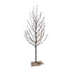 4' Brown Tree LED280 WmWht Flat Base