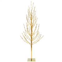 6' Gold Tree LED560 WmWht Falt Base