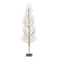 6' Silver Tree LED560 WmWht Flat Base