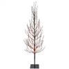 7' Brown Tree LED680 Orange Flat Base