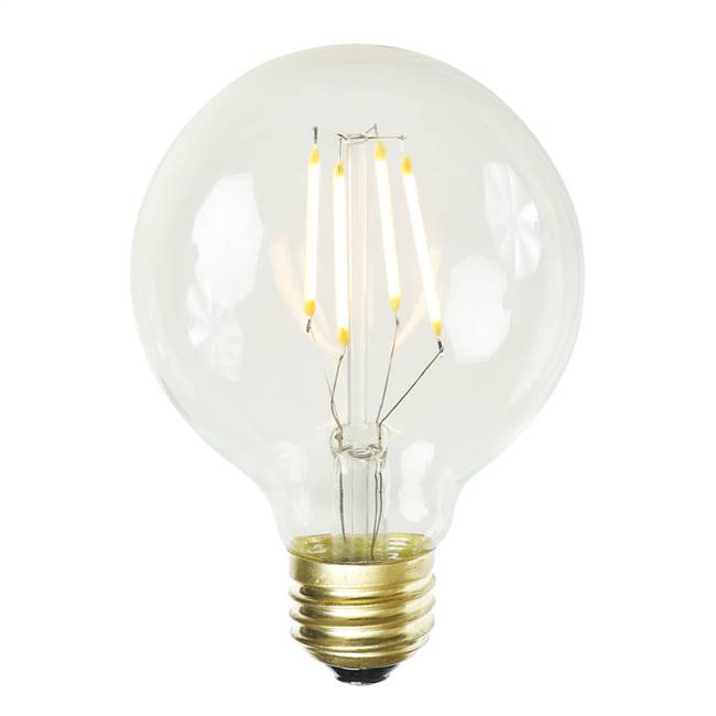 G80 WmWht LED Filament 3.2W Bulb 1/Pk