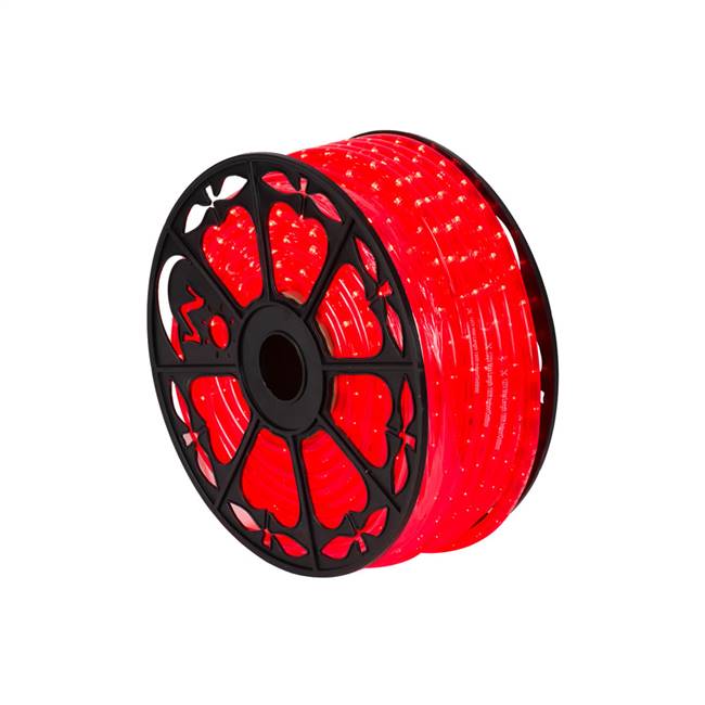 150' x .5" Red LED Rope Light 120V