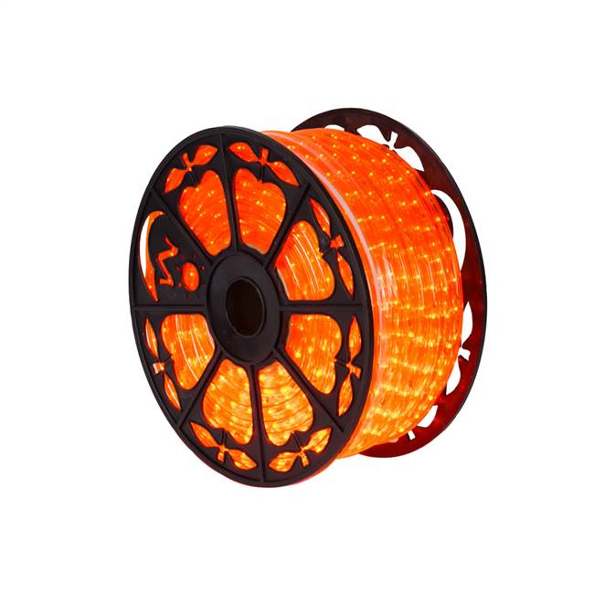 150' x .5" Orange LED Rope Light 120V