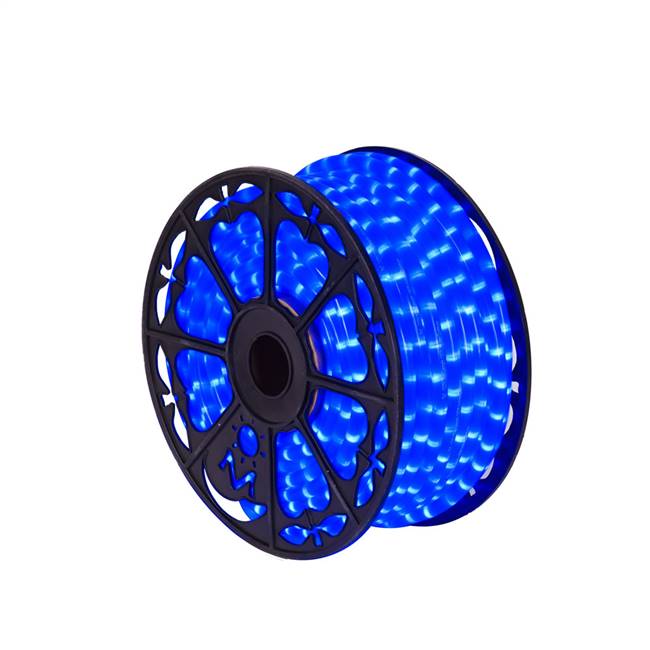 150' x .5" Fluorescent Blue LED Rope Lt