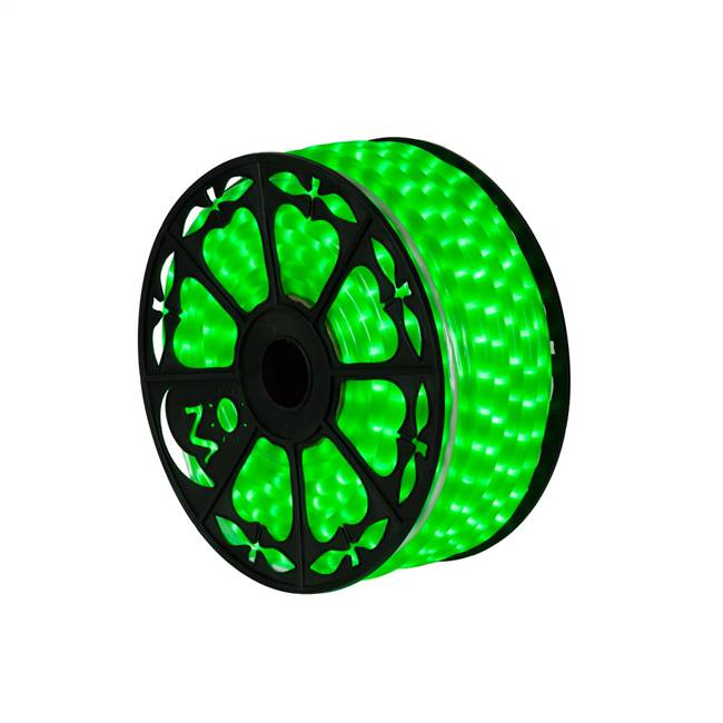 150' x .5" Fluorescent Green LED Rope Lt