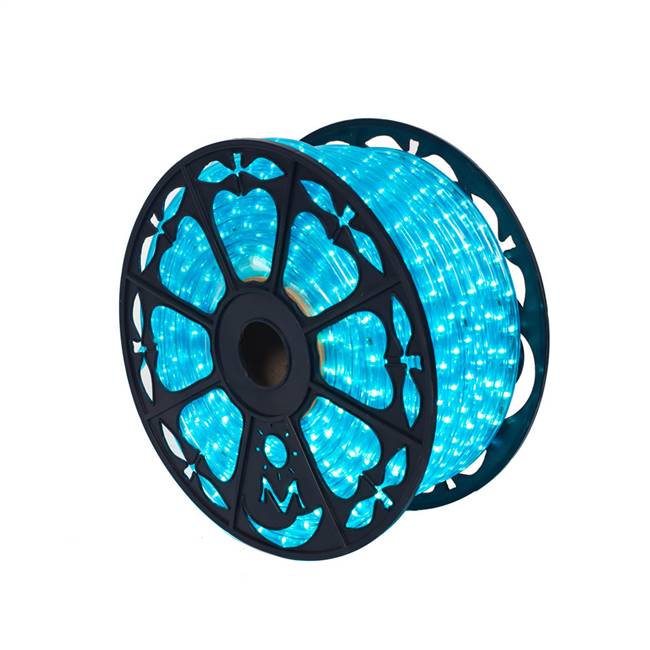 150' x .5" Turquoise LED Rope Light 120V