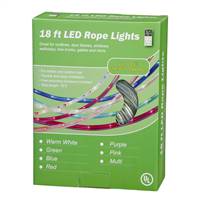 18' Purple LED RopeLt 13mm 2"BulbSp