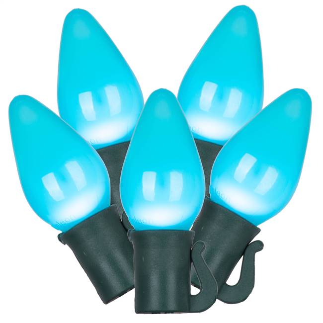 25Lt LED C7 Teal Ceramic Gw 8"Sp 16'L