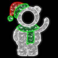 5' LED Little Bear Photo Tinsel Motif