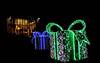 5' x 4' x 4' LED 3D Tinsel Gift Box