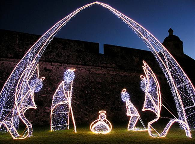 8' x 10' LED 3D Nativity Scene