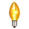 C7 LED Yellow Glass Transp Bulb 25/Box