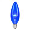 G32 LED Blue Glass Transp E12 Bulb 25Bx