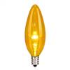 G32 LED Yellow Glass Trans E12 Bulb 25Bx