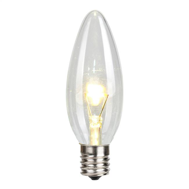 G32 LED WmWht Glass Transp E17 Bulb 25Bx