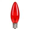 G32 LED Red Glass Transp E17 Bulb 25Bx