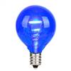 G40 LED Blue Glass Transp E12 Bulb 25Bx