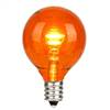 G40 LED Orange Glass Trans E12 Bulb 25Bx