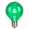 G50 LED Green Glass Transp E17 Bulb 25Bx