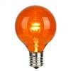 G50 LED Orange Glass Trans E17 Bulb 25Bx