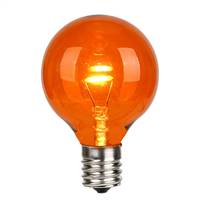 G50 LED Orange Glass Trans E17 Bulb 25Bx