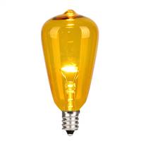 ST38 LED Yellow Glass Trans E12 Bulb 25B
