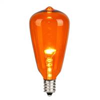 ST38 LED Orange Glass Trans E12 Bulb 25B