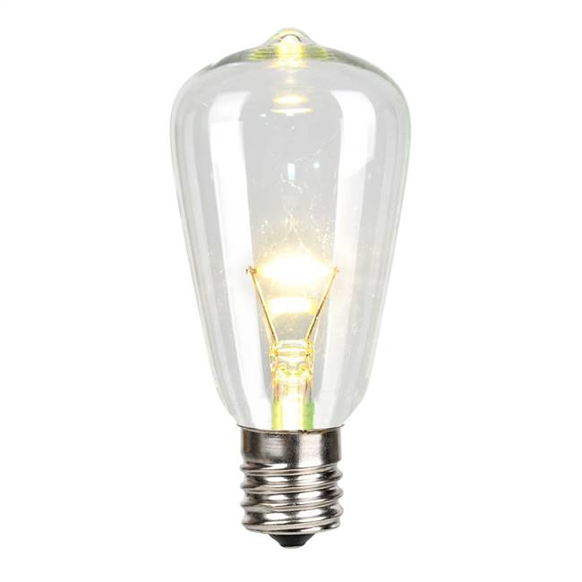 ST38 LED Blue Glass Transp E17 Bulb 25Bx