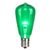 ST38 LED Green Glass Trans E17 Bulb 25Bx