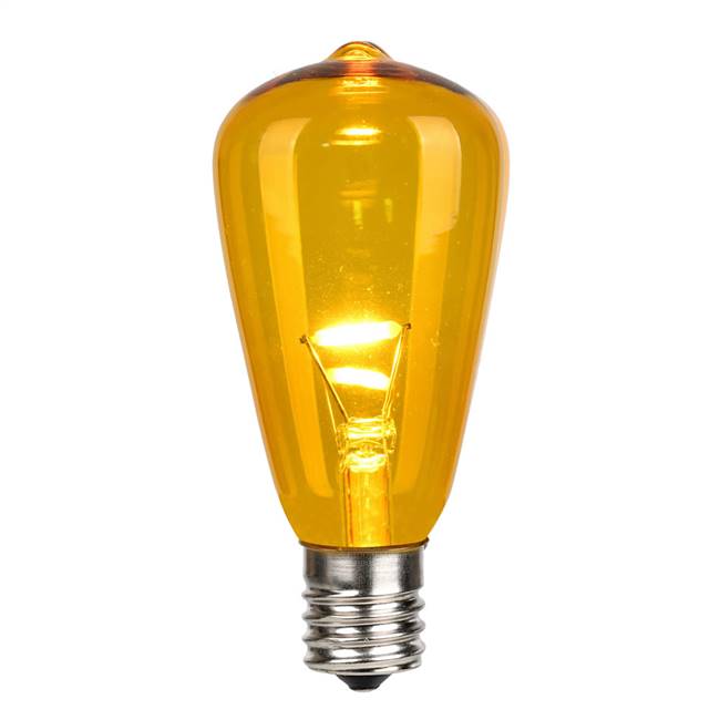 ST38 LED Yellow Glass Trans E17 Bulb 25B