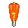 ST38 LED Orange Glass Trans E17 Bulb 25B