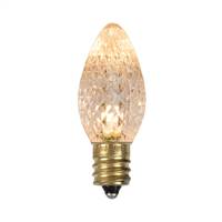 C7 Faceted LED Sun Warm Wht Twinkle Bulb