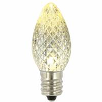 C7 Faceted LED Warm White Bulb .96W