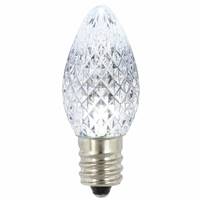 C7 Faceted LED Pure White Bulb .96W